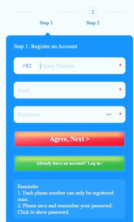 How to Create Account